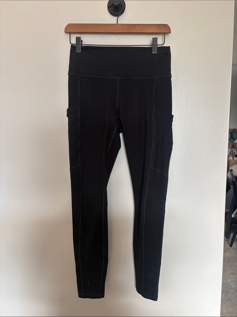 36. Fabletics Black High-Waist Leggings with Side Pockets